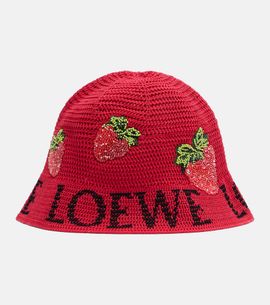 Loewe Loewe Paula's Ibiza crochet cotton bucket hat