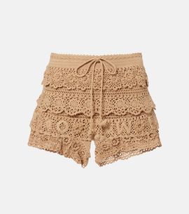 Loewe Loewe Paula's Ibiza crochet cotton micro shorts