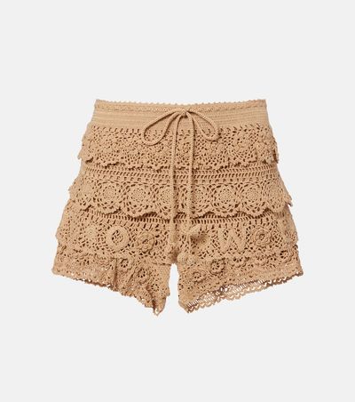 Loewe Loewe Paula's Ibiza crochet cotton micro shorts