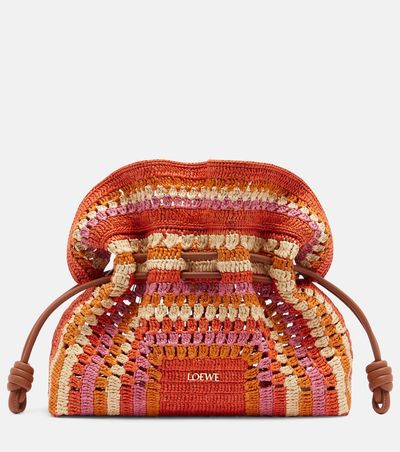 Loewe Loewe Paula's Ibiza Flamenco Medium raffia clutch