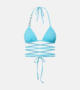 Loewe Loewe Paula's Ibiza jacquard bikini top