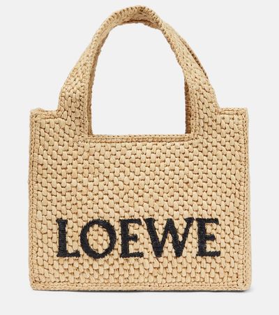 Loewe Loewe Paula's Ibiza logo raffia tote bag