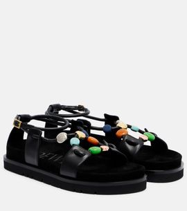 Loewe Loewe Paula's Ibiza Pebble Beads leather sandals