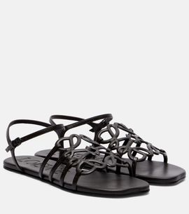 Loewe Loewe Paula's Ibiza Petal Anagram leather sandals