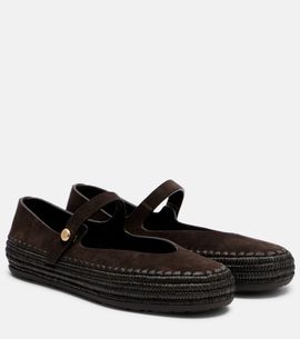 Loewe Loewe Paula's Ibiza Rio suede ballet flats