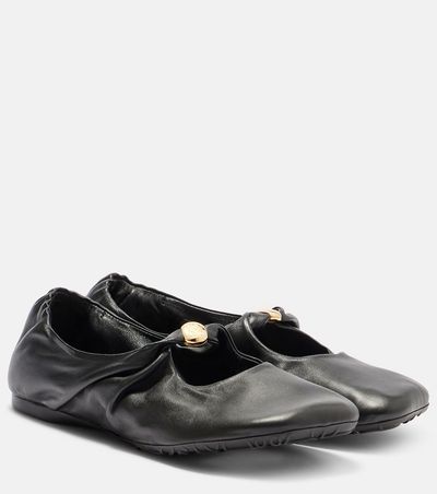Loewe Loewe Pebble Soft leather ballet flats