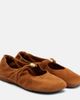 Loewe Loewe Pebble Soft suede Mary Jane flats - 1