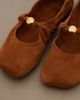 Loewe Loewe Pebble Soft suede Mary Jane flats - 6