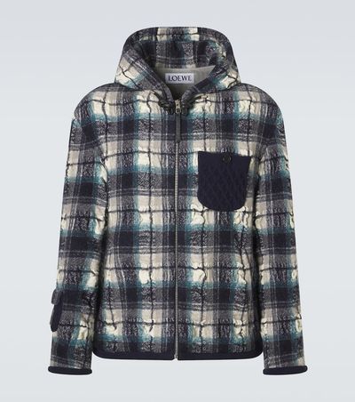 Loewe Loewe Plaid wool and linen jacket