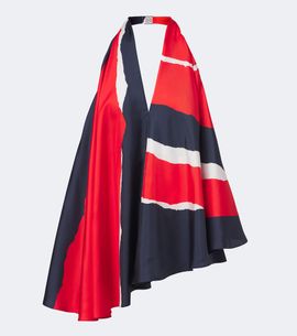 Loewe Loewe Printed halterneck silk twill top
