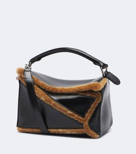 Loewe Loewe Puzzle Aviator Small leather top-handle bag