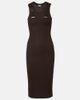 Loewe Loewe Ribbed-knit cotton-blend midi dress - 1
