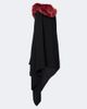 Loewe Loewe Shearling-trimmed crêpe midi dress - 1
