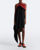 Loewe Loewe Shearling-trimmed crêpe midi dress - 2