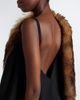 Loewe Loewe Shearling-trimmed midi dress - 5