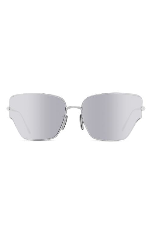 Loewe Loewe Signature 70mm Mirrored Oversize Geometric Sunglasses