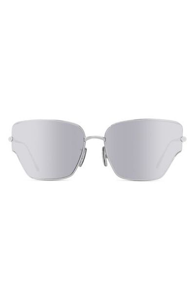 Loewe Loewe Signature 70mm Mirrored Oversize Geometric Sunglasses