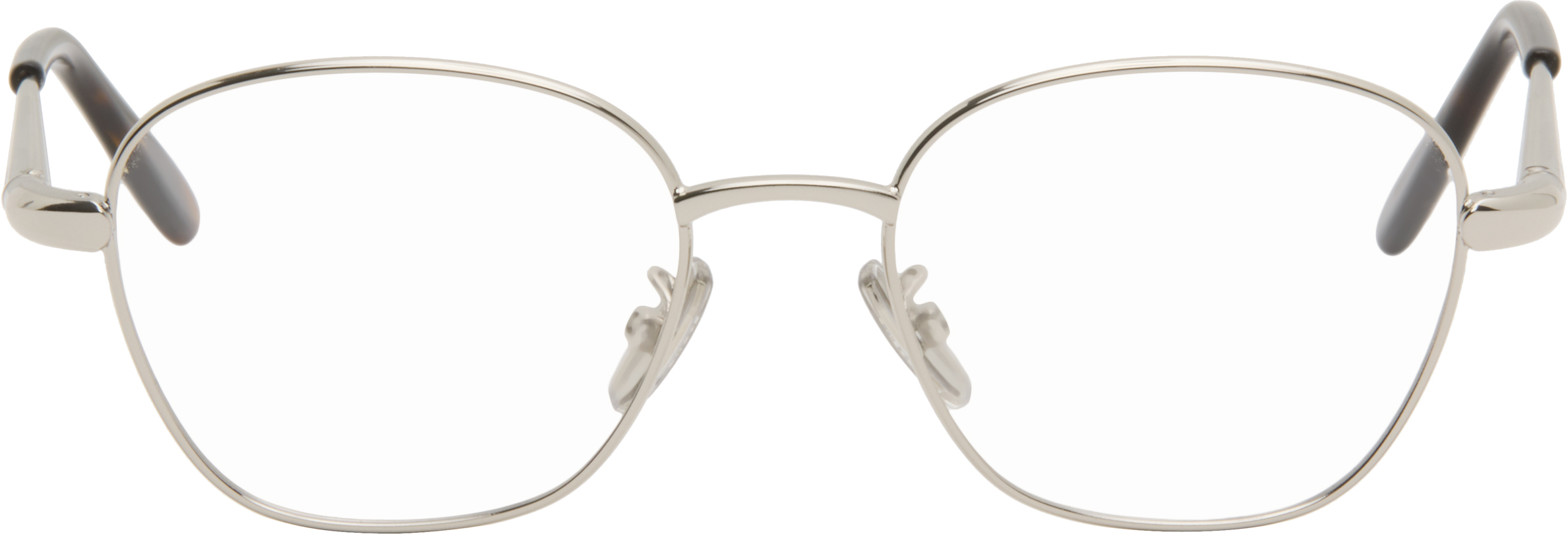 Loewe Square-Frame Silver-Tone Optical Glasses LOEWE EYEWEAR Signature D-frame silver-tone sunglasses | NET  main image 2