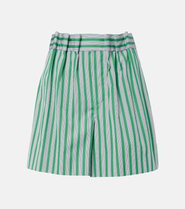 Loewe Loewe Striped cotton poplin shorts