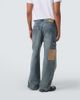 Loewe Loewe Suede-trimmed straight jeans - 4