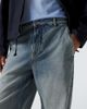 Loewe Loewe Suede-trimmed straight jeans - 5