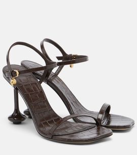 Loewe Loewe Toy croc-effect leather sandals