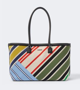 Loewe Loewe Verano Large striped canvas tote bag