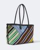 Loewe Loewe Verano Large striped canvas tote bag - 5
