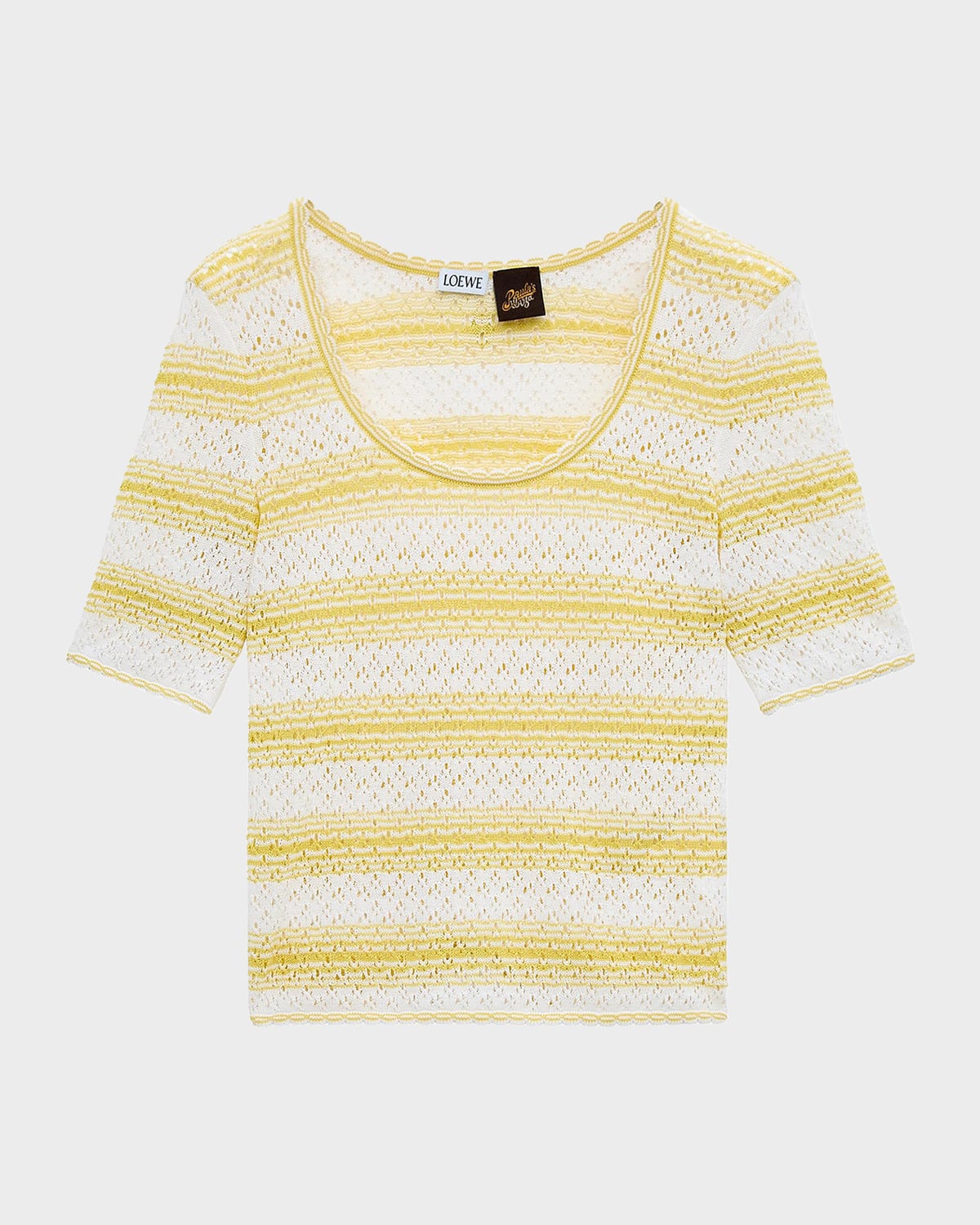 Loewe LOEWE x Paula & apos;s Ibiza Striped Cotton-Blend Sweater