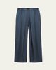 Loewe Logo-Band Satin Wide-Leg Pull-On Pants - 1
