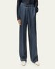 Loewe Logo-Band Satin Wide-Leg Pull-On Pants - 4
