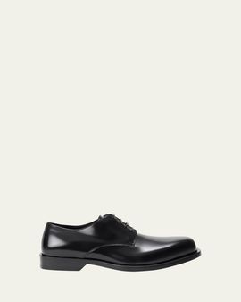 Loewe Men's Bobine Leather Derby Shoes