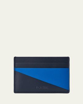 Loewe Men's Color-Block Leather Card Holder
