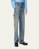 Loewe Men's Leather-Patch Straight-Leg Jeans - 4