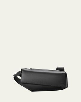 Loewe Men's Puzzle Featherlight Leather Crossbody Bag