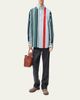 Loewe Men's Variegated Stripe Twill Button-Down Shirt - 2