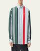 Loewe Men's Variegated Stripe Twill Button-Down Shirt - 4