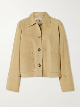 LOEWE Paneled suede jacket