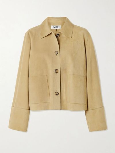 LOEWE Paneled suede jacket