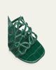 Loewe Petal Anagram 45mm Croc-Embossed Leather Sandals - 5