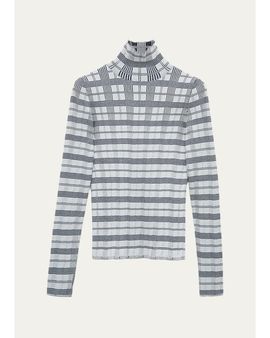 LOEWE Printed Turtleneck Top