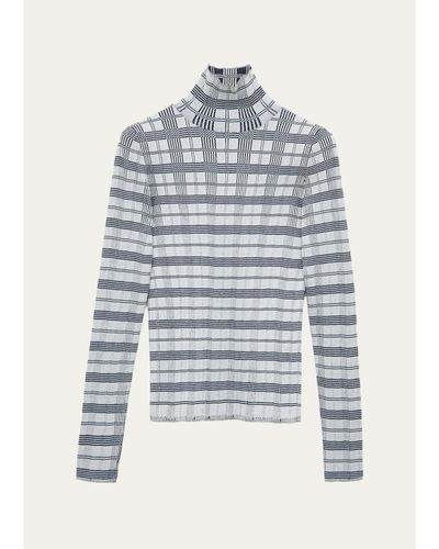 LOEWE Printed Turtleneck Top