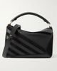 LOEWE Puzzle small suede-trimmed leather top-handle bag - 1