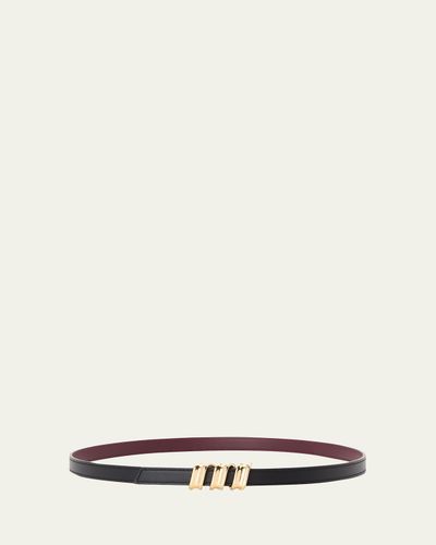 Loewe Reversible Coil Belt in Smooth Calfskin