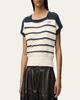 Loewe Short-Sleeve Stripe Knit Sweater - 4