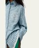 LOEWE Striped Crinkled Cotton Button-Down Shirt - 5