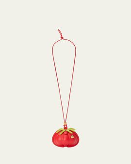 Loewe Tomato Neck Pouch Crossbody Bag in Leather
