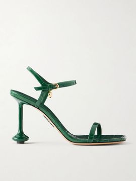 LOEWE Toy 90 croc-effect leather sandals