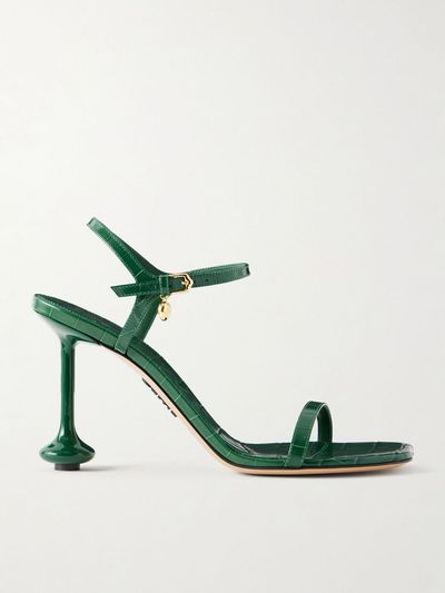 LOEWE Toy 90 croc-effect leather sandals