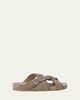 Loewe Type Fussbett Suede Slide Sandals - 1